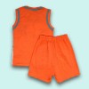 T-shirt with Shorts- Orange