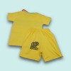 T-shirt with Shorts- Yellow
