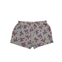 Baby Shorts Printed - Gray