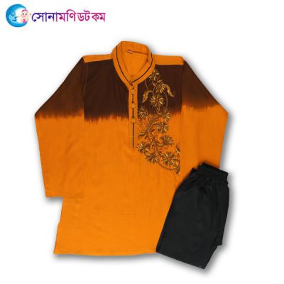 Kids Punjabi & Pajama Set - Orange