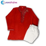 Kids Punjabi and Pajama Set - Red