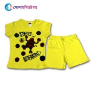 Baby T-Shirt With Shorts Set - Yellow