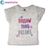 Girls T-Shirt- Gray | Tops & T-shirts | GIRLS FASHION at Sonamoni.com