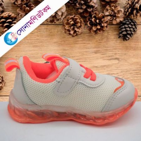 Baby Sports Shoes - White and Orange