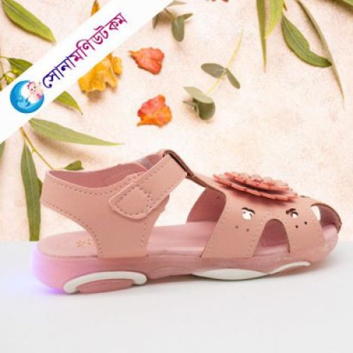 Girls LED Sandal - Light Pink   