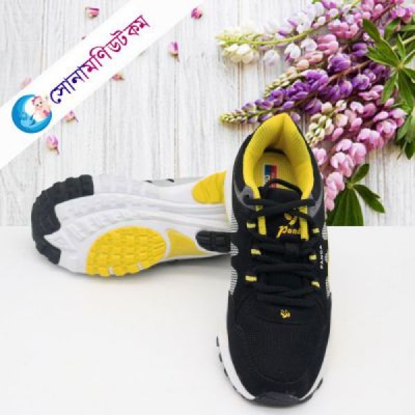 Baby Sports Shoes – Black and Yellow 
