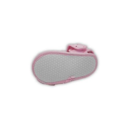 Baby Cloth Sandal Pig Applique - Pink
