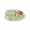 Baby Cloth Sandals Pig Applique - Yellow