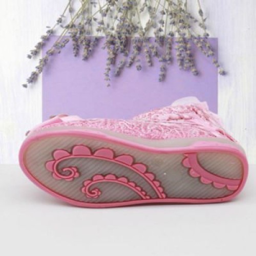 Bellies Shoe Bow Applique - Pink 