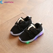 Baby Shoes with Light - Black
