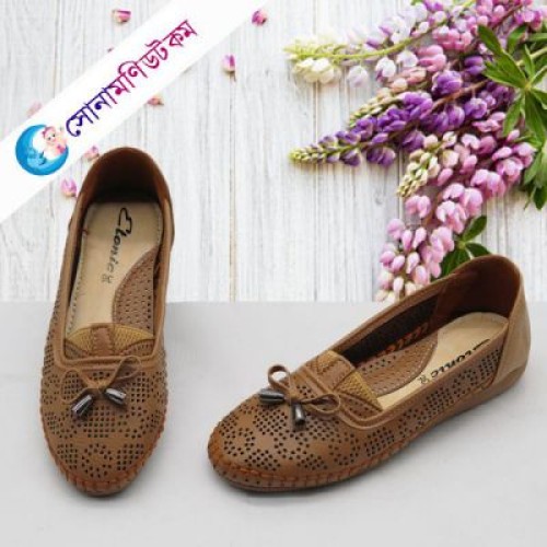 Girls Loafer Shoes - Brown