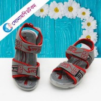 Kids Sandal - Gray and Red