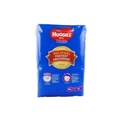 Huggies Dry Pant Diapers (L) - 50 pcs (9 -14 kg) - Malaysia