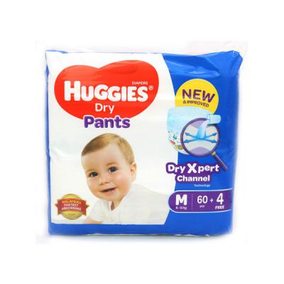 Huggies Dry Pants Diaper (S) - 60 pcs (4 - 8 kg) - Malaysia