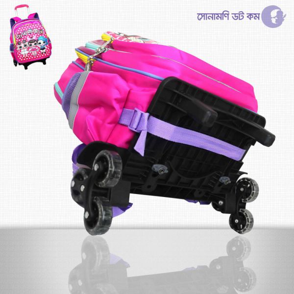 Trolley School Bag Doll Print - Pink