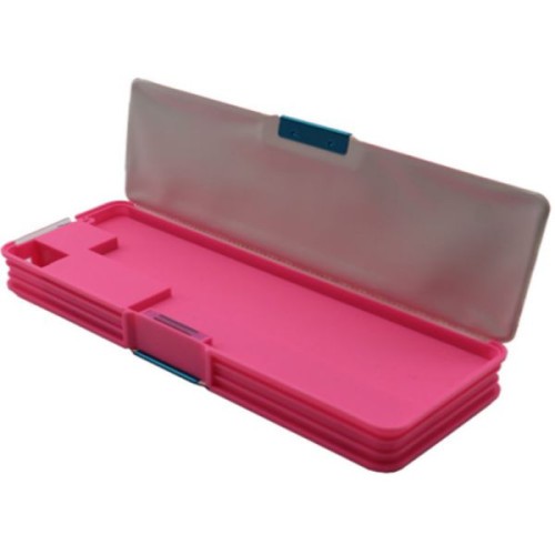 Pencil Box Dual Compartment - Pink