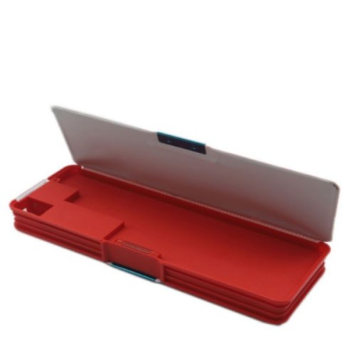 Pencil Box Dual Compartment - Red