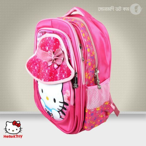 School Bag Kitty Print - Pink | School Bag & Back Pack | SCHOOL SUPPLIES at Sonamoni.com