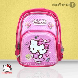 School Bag Hello Kitty Print - Pink