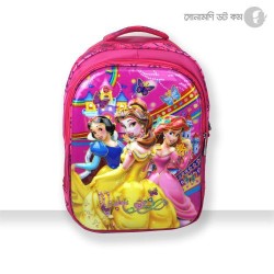 School Bag Disney Princess Print - Pink