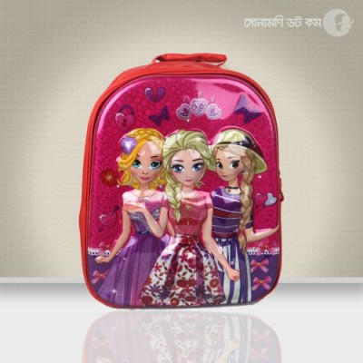 School Bag Disney Princess Print - Red