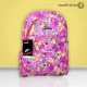 School Bag Flower Print - Pink | School Bag & Back Pack | SCHOOL SUPPLIES at Sonamoni.com