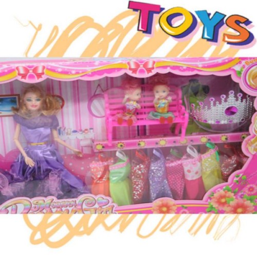 Barbie Doll Set - Violet | Birthday Gift Set | BIRTHDAY ITEMS at Sonamoni.com