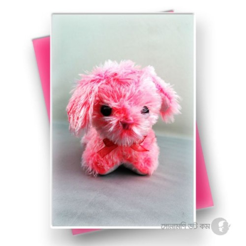 Dog Soft Toy - Pink