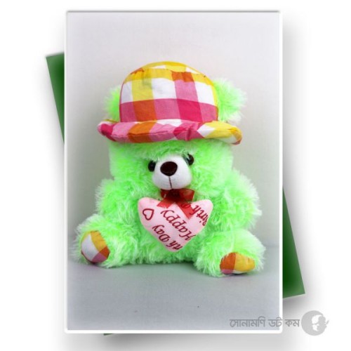 Teddy Bear Soft Toy - Green