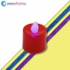 LED Plastic Swinging Candle-RED