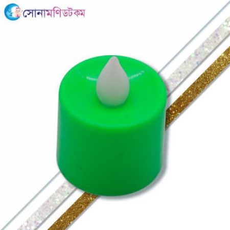 LED Plastic Swinging Candle-green | at Sonamoni BD