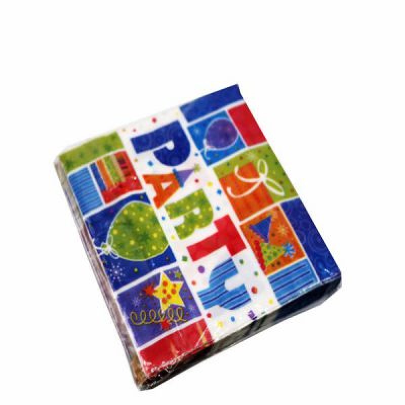 Happy Birthday print Tissue | Tissue & Napkins | BIRTHDAY ITEMS at Sonamoni.com