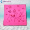 Baby Towel Deer Print - Pink