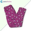 Flower Print Girls Tise Pant - Purple | Pajama & Leggings | GIRLS FASHION at Sonamoni.com