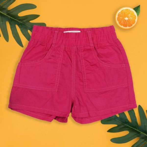 Girls Shorts (Maroon Color) 