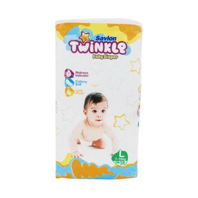 Savlon Twinkle Baby Belt Diaper L-Size 36 pcs 7 to 18 KG