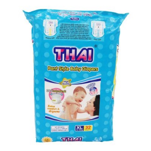 THAI Baby Diaper - XL (13-18kg) - 32 pcs | Baby Diapers | DIAPERING at Sonamoni.com