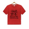 Boys T-Shirt- Red Starmix Print