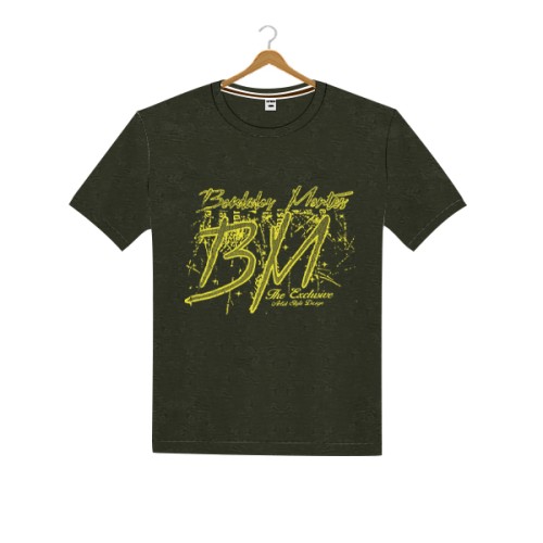 Boys T-Shirt- Olive BM Print