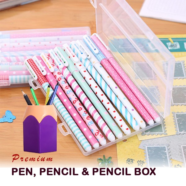 Pen, Pencil & Pencil Box