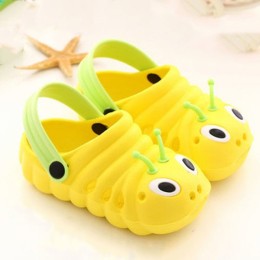 Caterpillar Flip Flops Sandals - Yellow