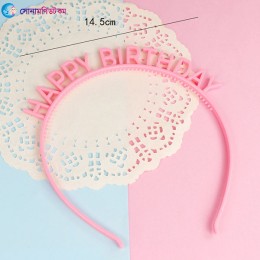 Baby Birthday Headband - Rose Red