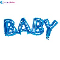 "Baby" Letter Aluminum Foil Balloon - Blue