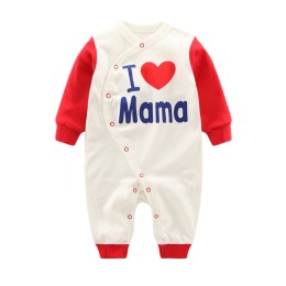 Baby Long Sleeves Gentleman Romper-I Love MAMA
