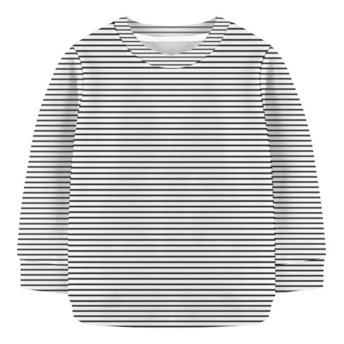Baby Sweat Shirt -Olive and White Stripe