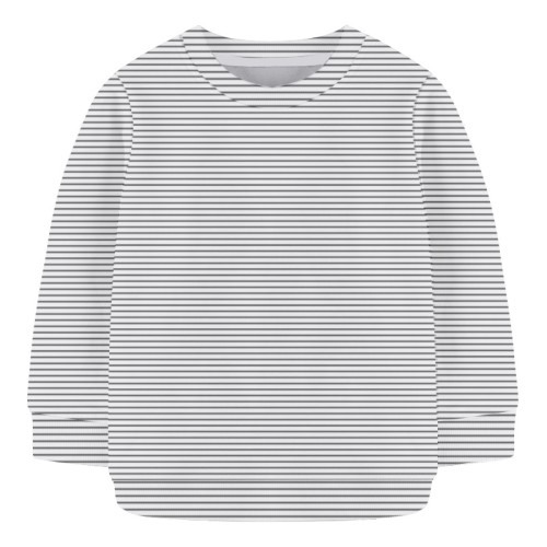 Baby Sweat Shirt- Olive and White Stripe