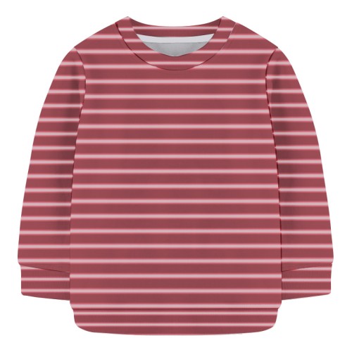 Baby Sweat Shirt RED and White Stripe