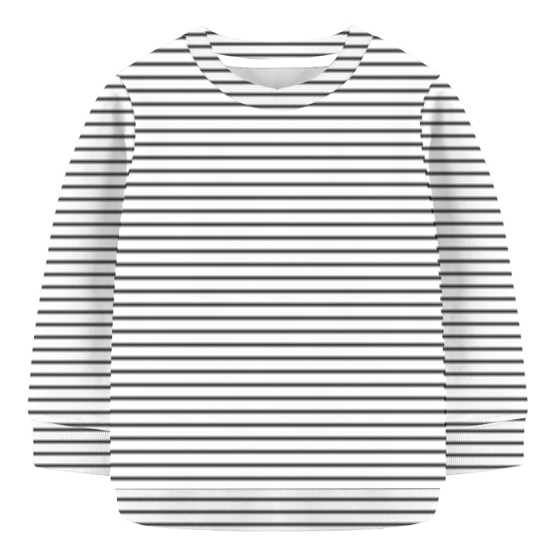 Baby Sweat Shirt - Navy Blue &  White  Stripe