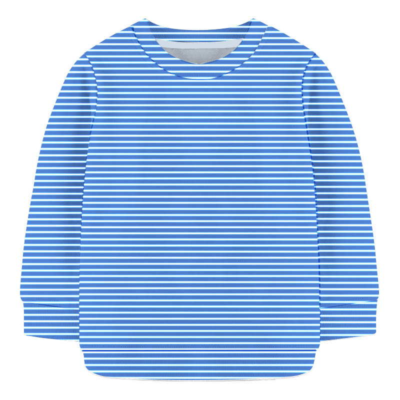 Kids Sweat Shirt- Blue Small Stripe | Winter Collection | BOY FASHION at Sonamoni.com