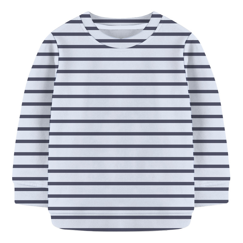 Baby Sweat Shirt - Navy Blue & Gray